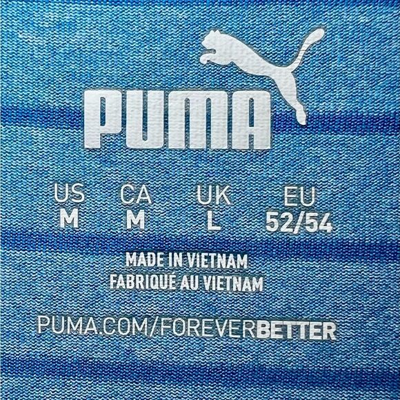 Puma Golf Rotation Blue Striped Men's Shirt - Picture 4 of 4